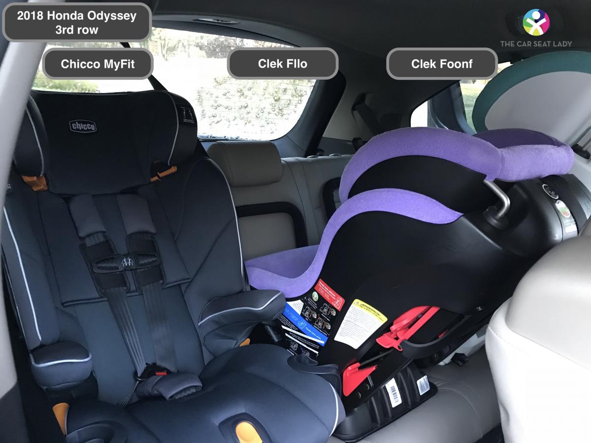 The Car Seat Lady2018 Honda Odyssey 3rd row 3across project The Car
